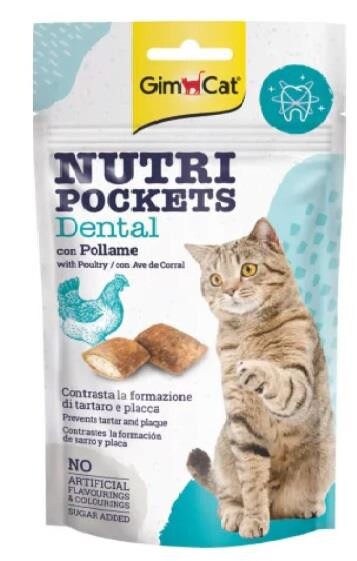 Gimcat Nutri Pockets Dental Kedi Ödül Maması 60 GR | SRC: Barcode: 4002064418285